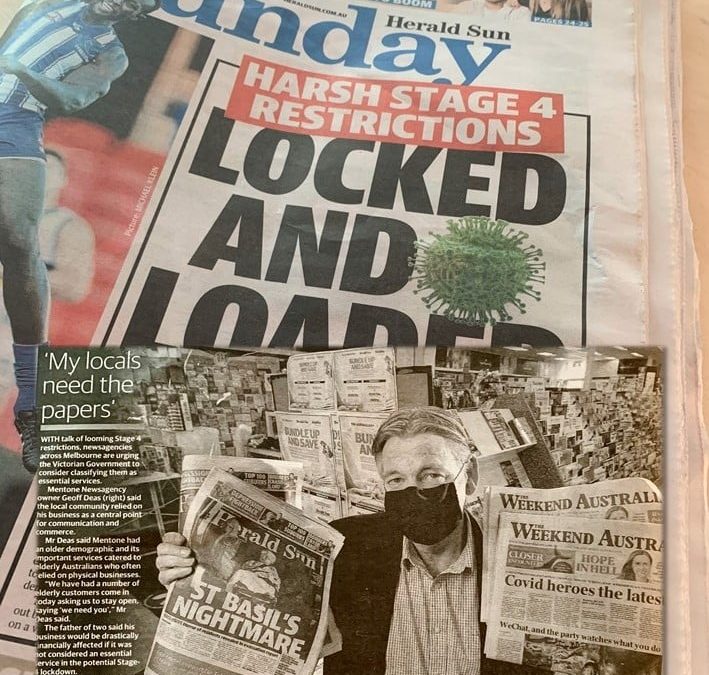 My locals need the papers- Mentone Newsagency