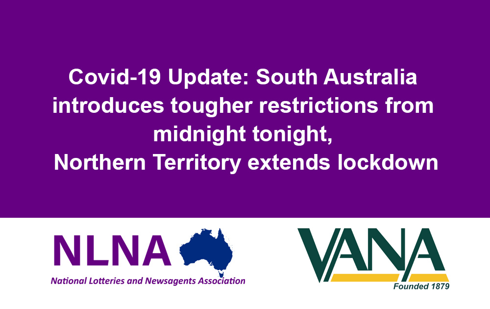 Covid-19 Update: South Australia introduces tougher restrictions from midnight tonight, Northern Territory extends lockdown