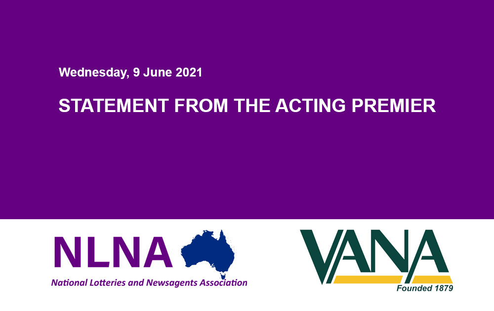 STATEMENT FROM THE ACTING PREMIER