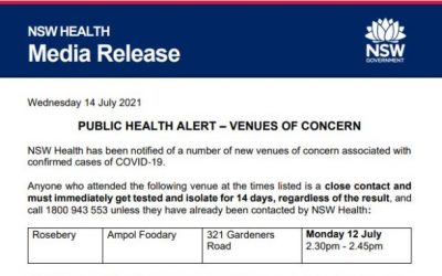 NSW Public Health Alert