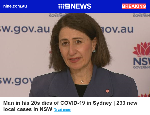 BREAKING: 233 new local cases in NSW