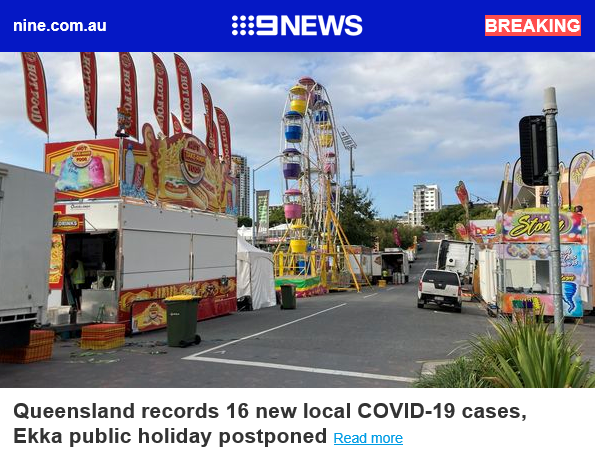 Ekka public holiday postponed