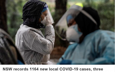 BREAKING: NSW records 1164 new COVID-19 cases