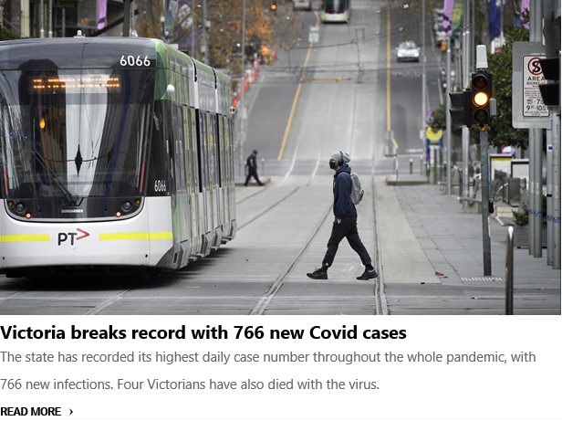 BREAKING: Victoria breaks record with 766 new Covid cases